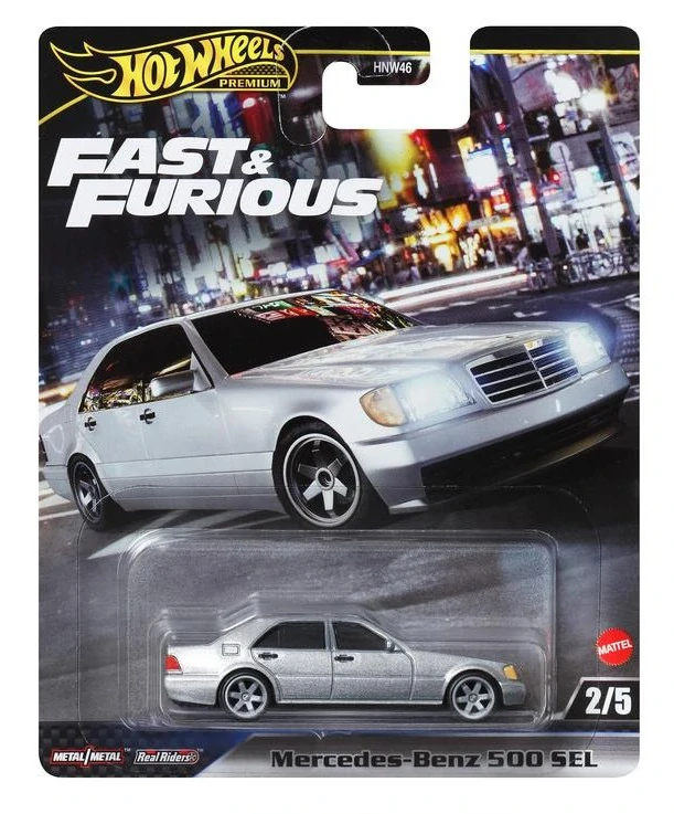 Mercedes-Benz 500 SEL *Fast & Furious* silver 1:64 HotWheels