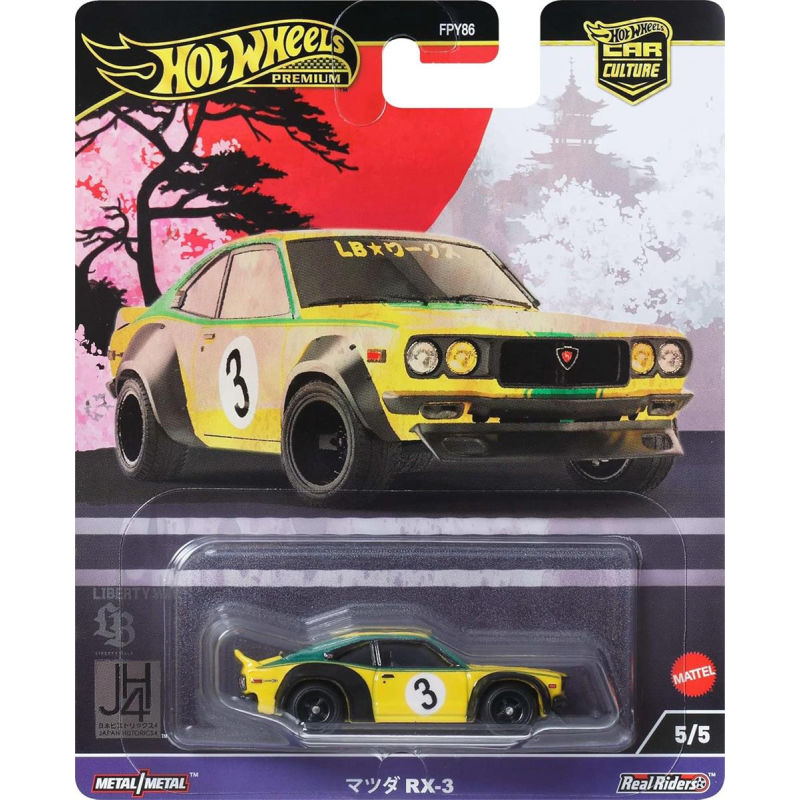 Mazda RX-3 *Circuit Legends* yellow/green 1:64 HotWheels