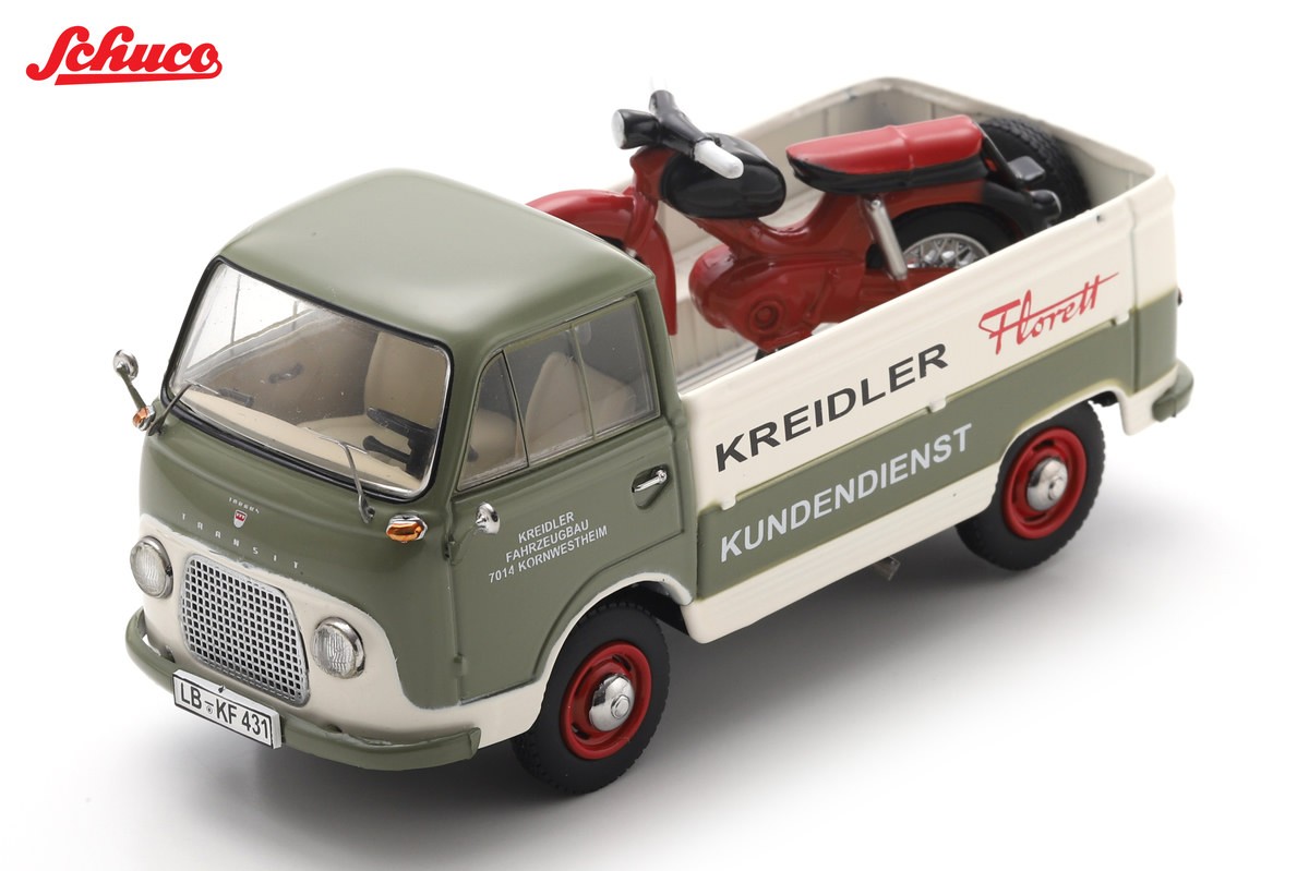 Ford Taunus Transit Pickup *Kreidler service* 1960 1:43 Schuco