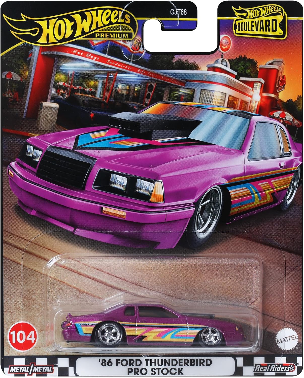 Ford Thunderbird Pro Stock 1986 *Boulevard* purple 1:64 HotWheels