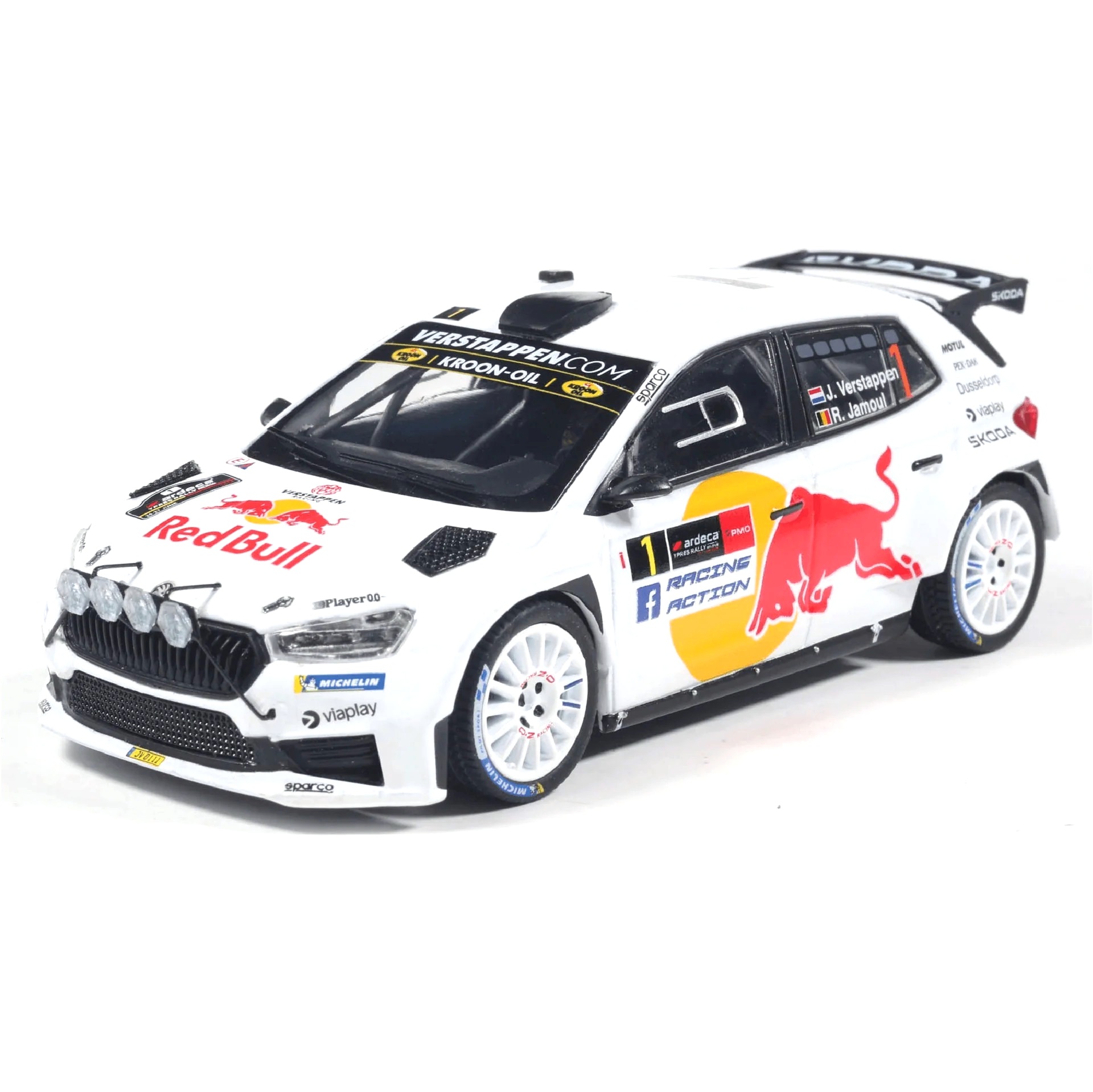 Škoda Fabia Rally2 #1 J. Verstappen/R. Jamoul Ypres Rally 2026 1:43 Ludor Models