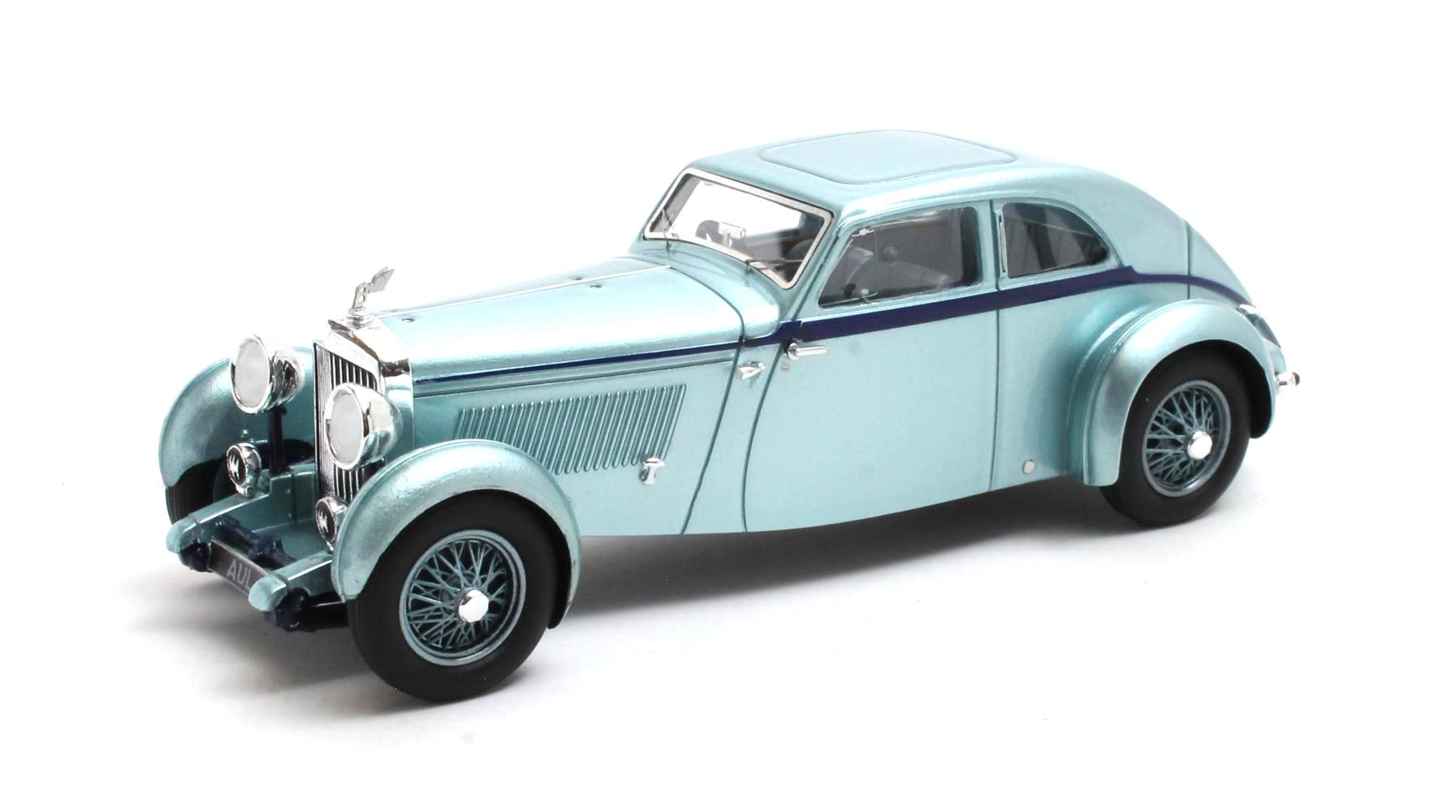 Bentley 3.5L Streamline Coupe Park Ward 1934 light blue metallic 1:43 Matrix Scale Models