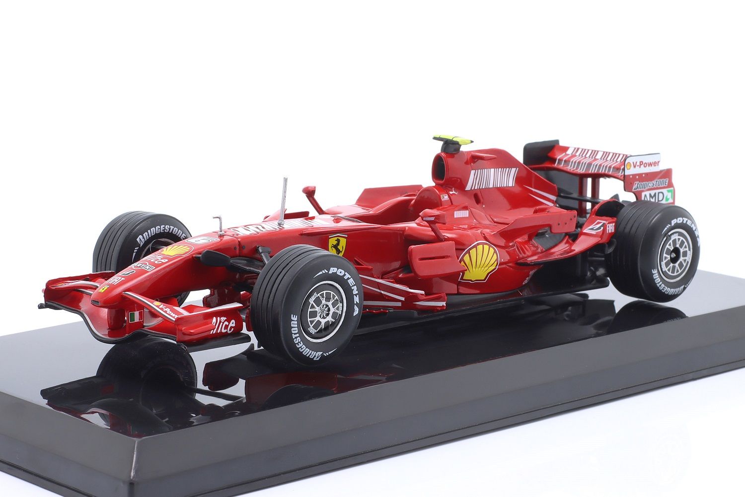 Miniature Ferrari F2007 De Kimi Räikkönen #6 - 1/24 Hot Wheels - F1 2007 - Occasion (défaut)