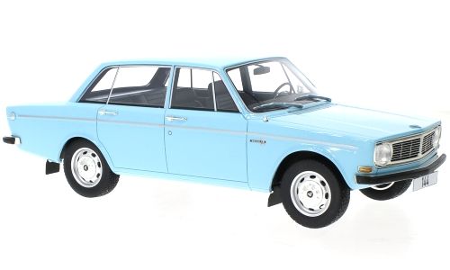 Miniature Voiture BOS 1/18 - Volvo 144 Saloon 1968 - Bleu Clair - Résine - Neuve