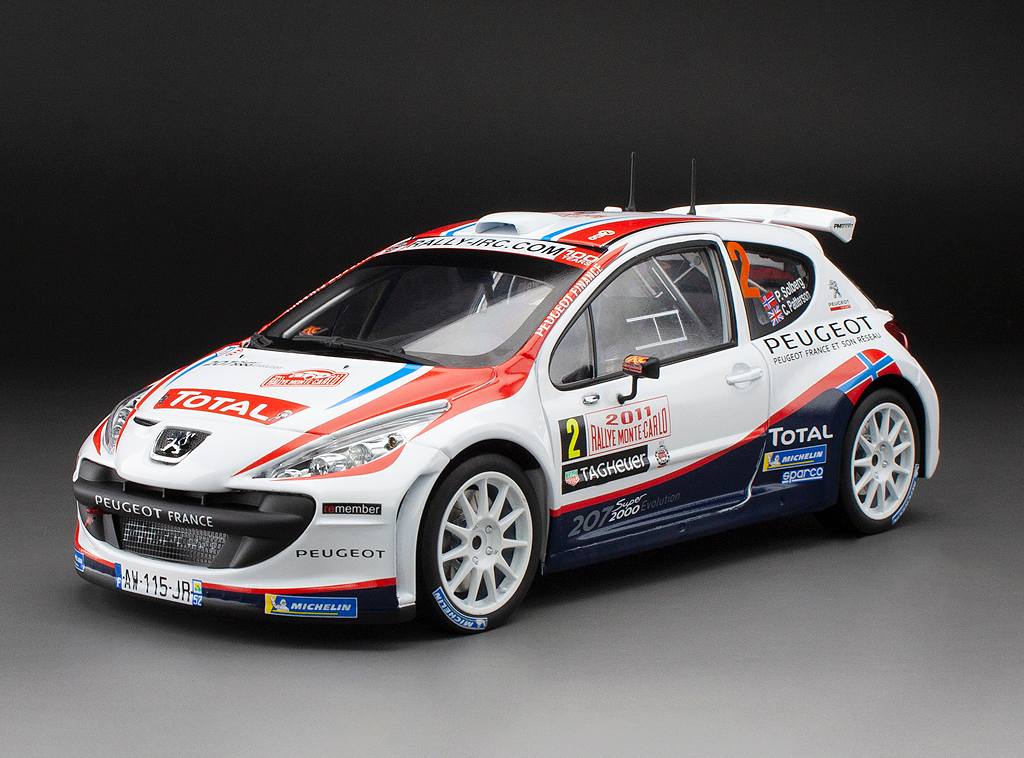Peugeot 207 S2000 #2 P.Solberg/C.Patterson Rally Monte-Carlo 2011 1:18 Sun Star