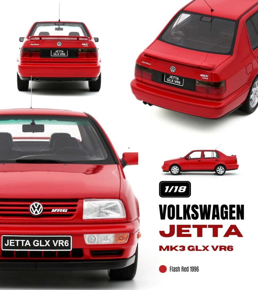 Volkswagen Jetta MK3 GLX VR6 1996 flash red 1:18 OttOmobile
