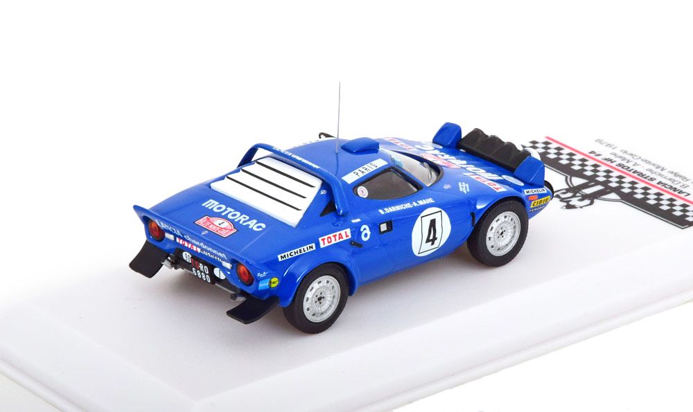 Lancia Stratos HF #4 Darniche/Mahe Rally Monte Carlo 1979 Winner Monte Carlo Serie 2 with Figurines 1:43 Ixo Models