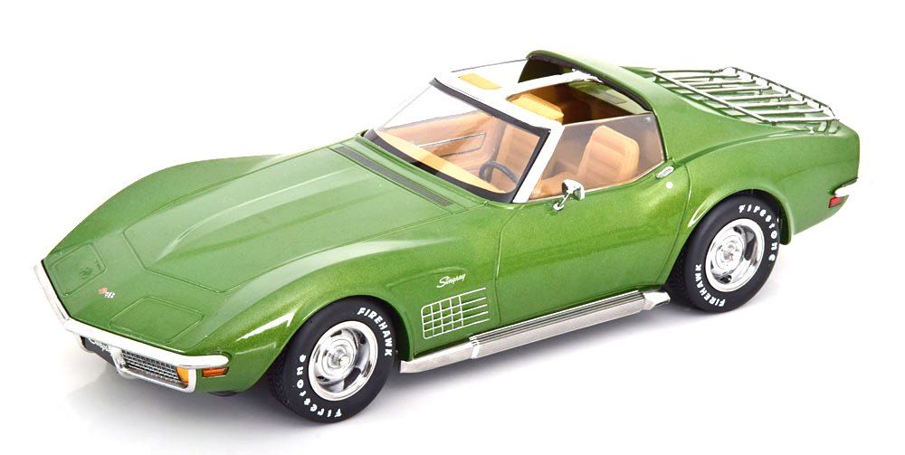 Chevrolet Corvette C3 1972 light green metallic 1:18 KK Scale