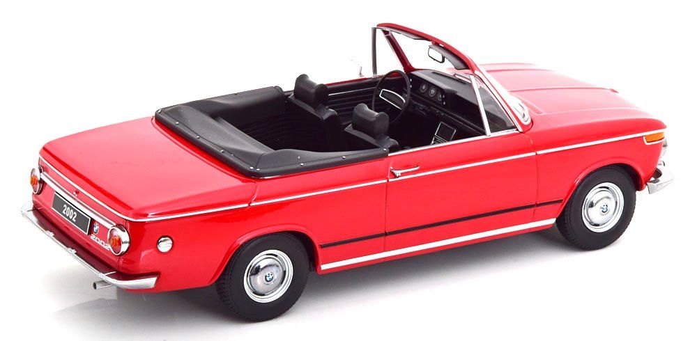 BMW 1600-2 Cabriolet 1968 with Removable Soft-Top red 1:18 KK Scale