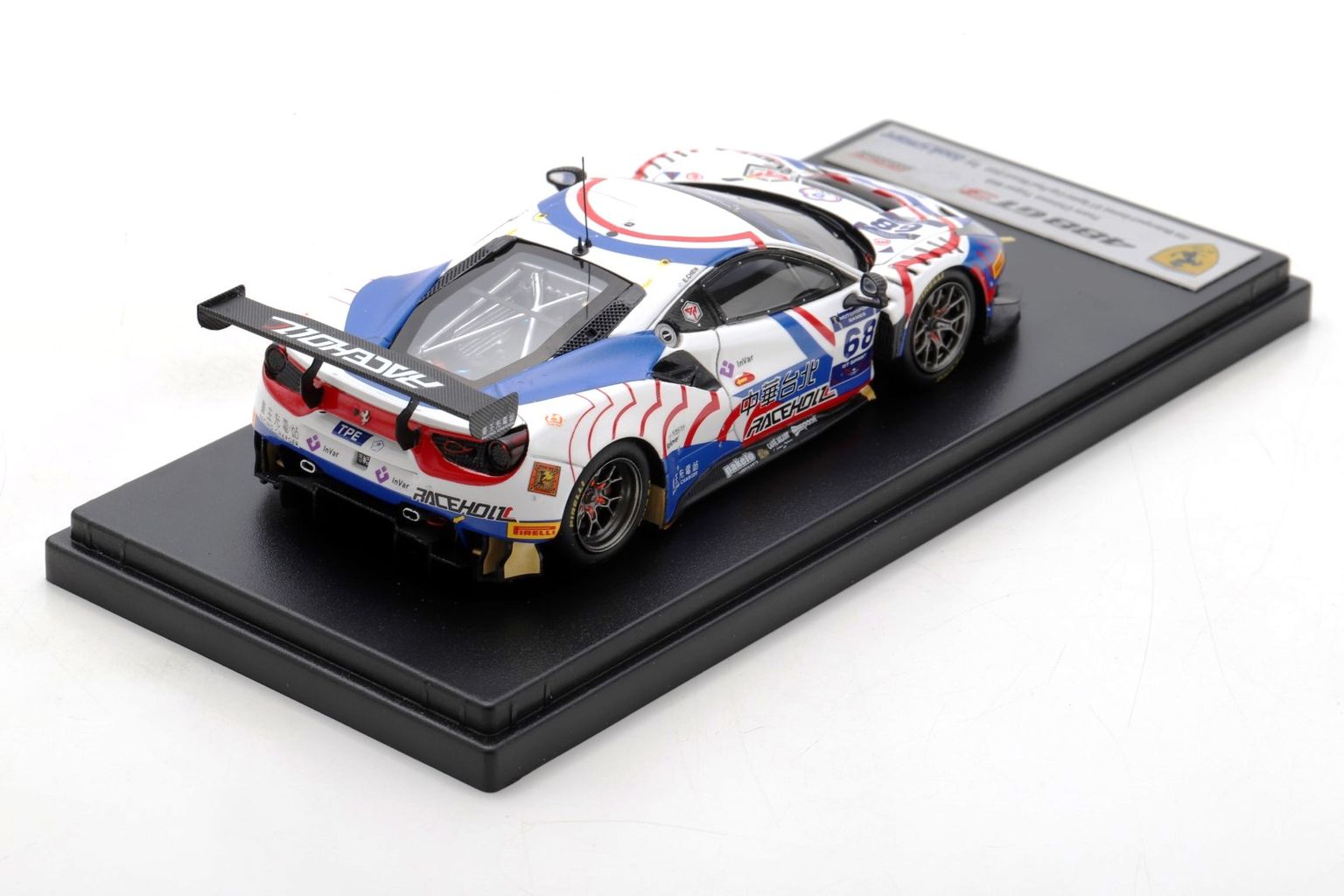 Ferrari 488 GT3 Evo #68 Evan Chen FIA Cup Paul Ricard 2022 1:43 Look Smart Models