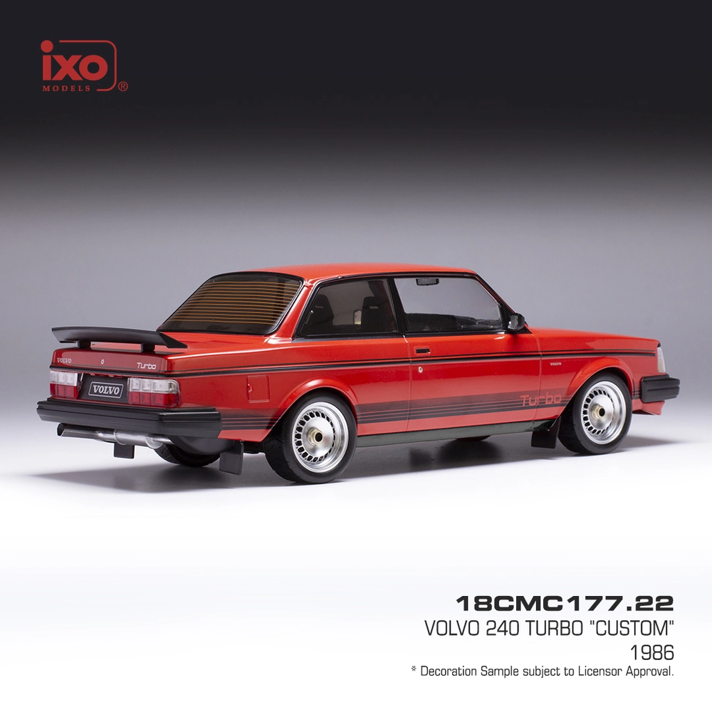 Volvo 240 Turbo Custom 1987 red 1:18 Ixo Models
