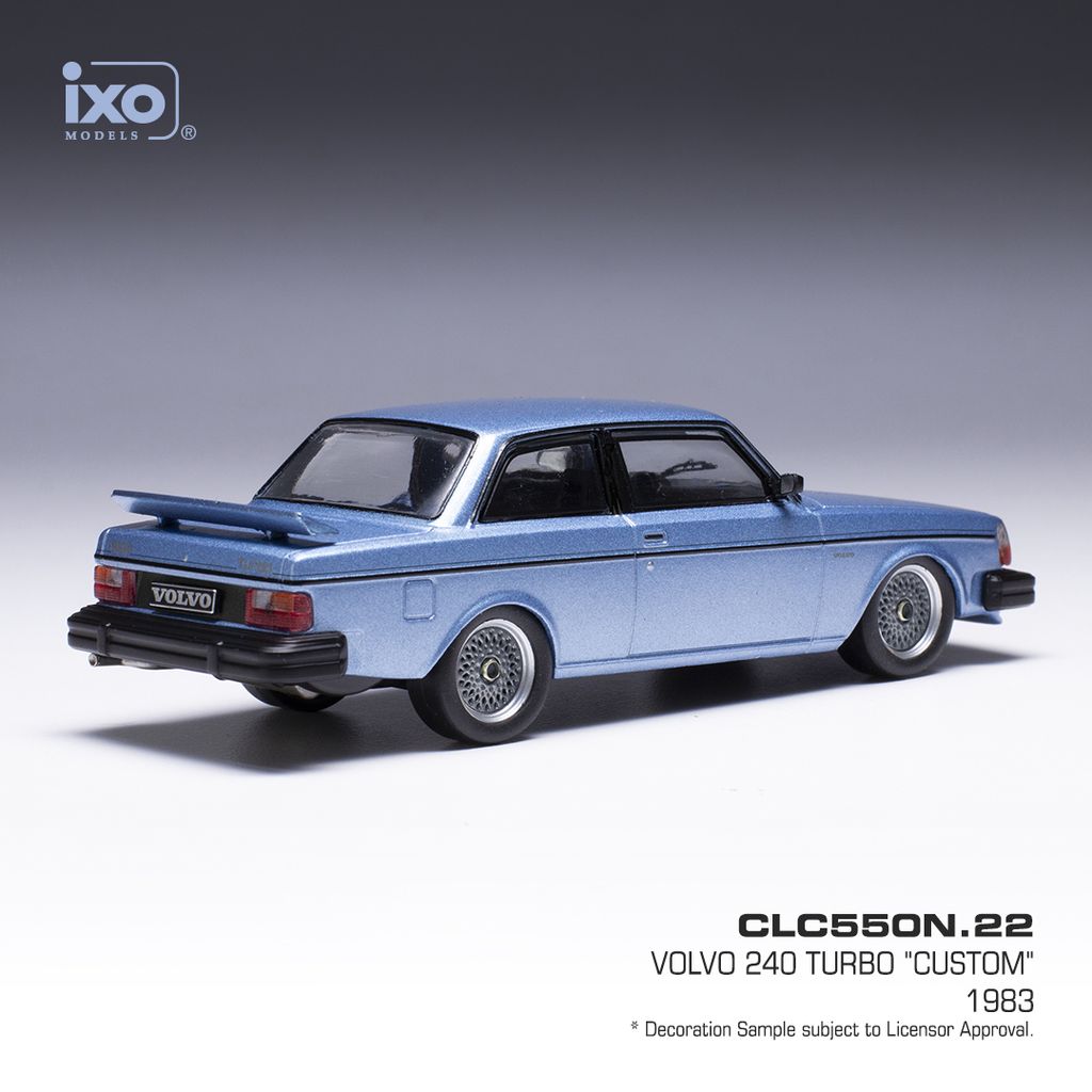 Volvo 240 Turbo Custom 1980 light blue metallic 1:43 Ixo Models