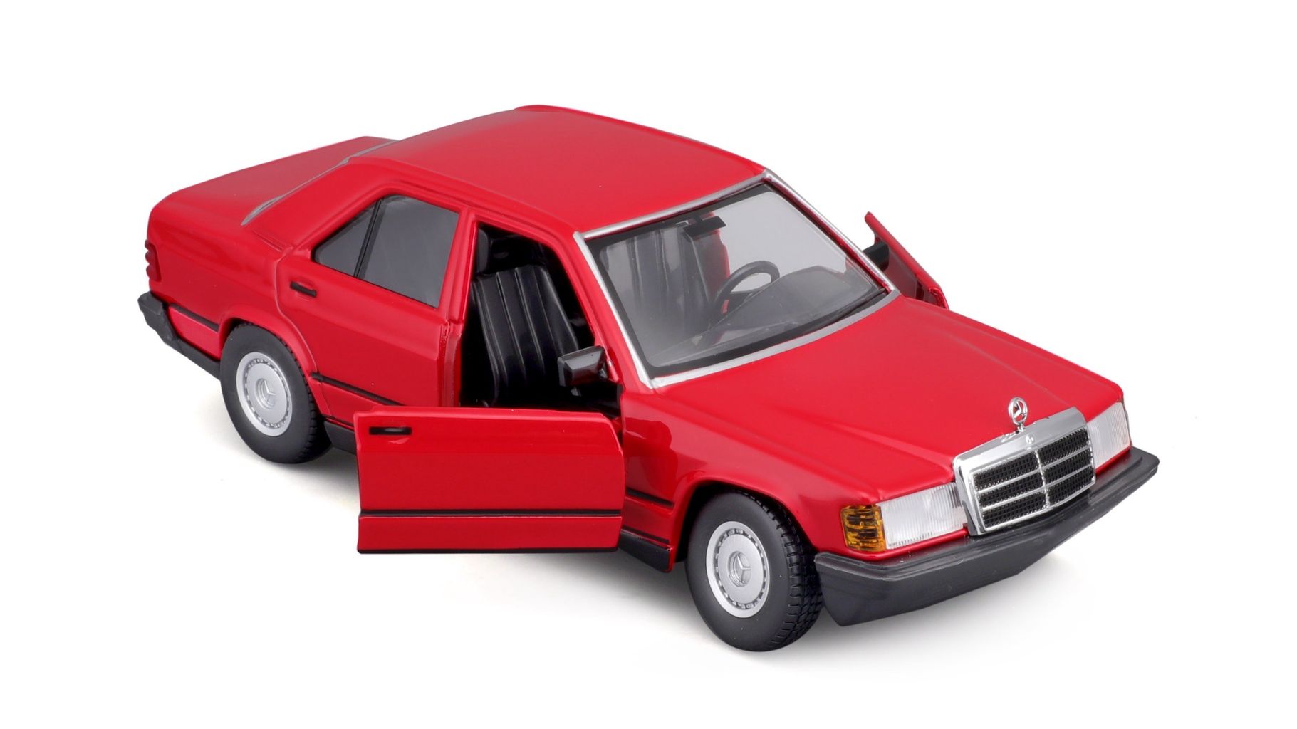 Mercedes 190 E 2.6 (W201) red 1987 1:24 Bburago
