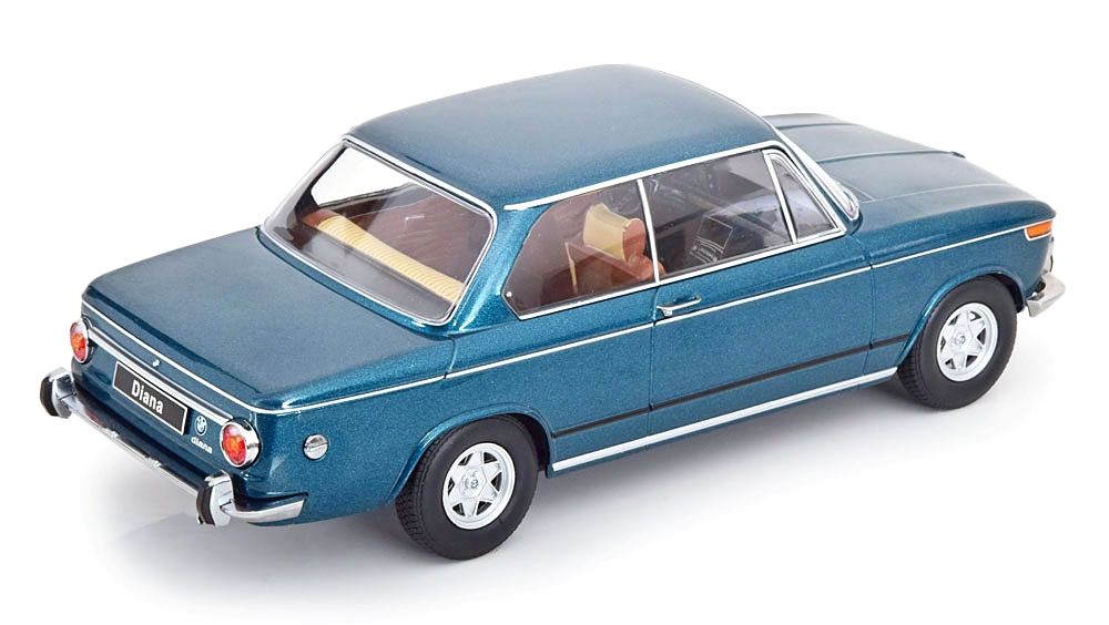 BMW 2002 ti Diana 1970 turquoise metallic 1:18 KK Scale