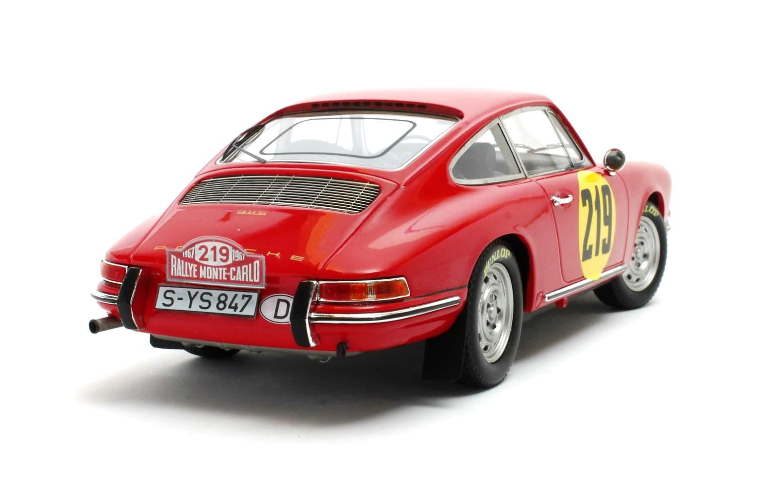 Porsche 911S 2.0L Coupe #219 Elford/Stone 3rd Rally Monte Carlo 1967 1:18 Matrix Scale Models