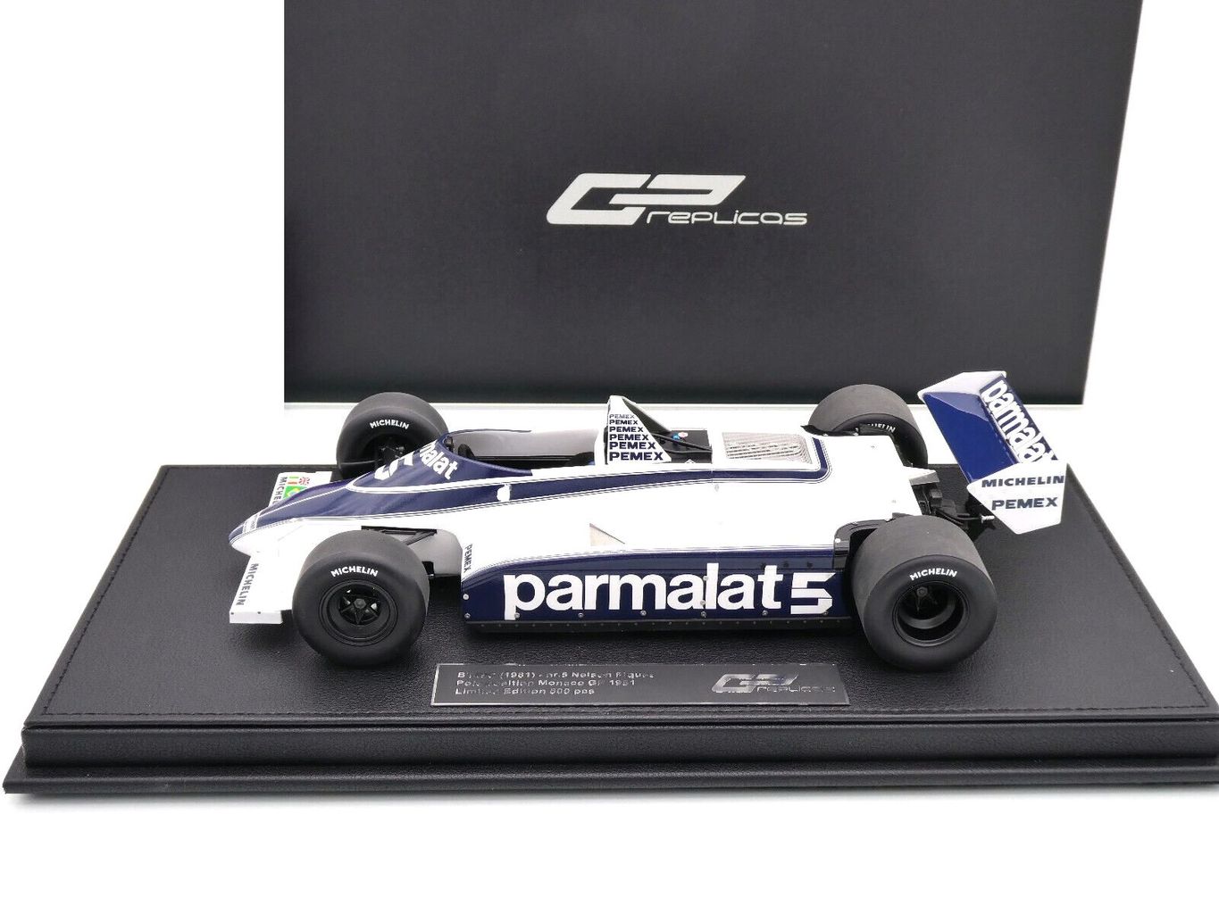 Brabham F1 BT49C Parmalat Racing Team #5 N.Piquet Pole Position Monaco GP Monte Carlo World Champion 1981 1:18 GP Replicas