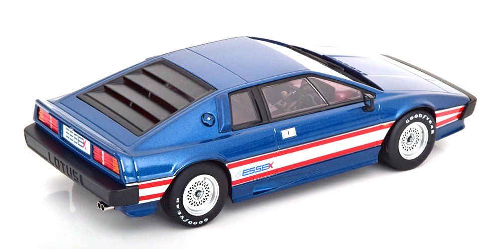 Lotus Esprit Turbo 1981 blue metallic/silver/red 1:18 KK Scale