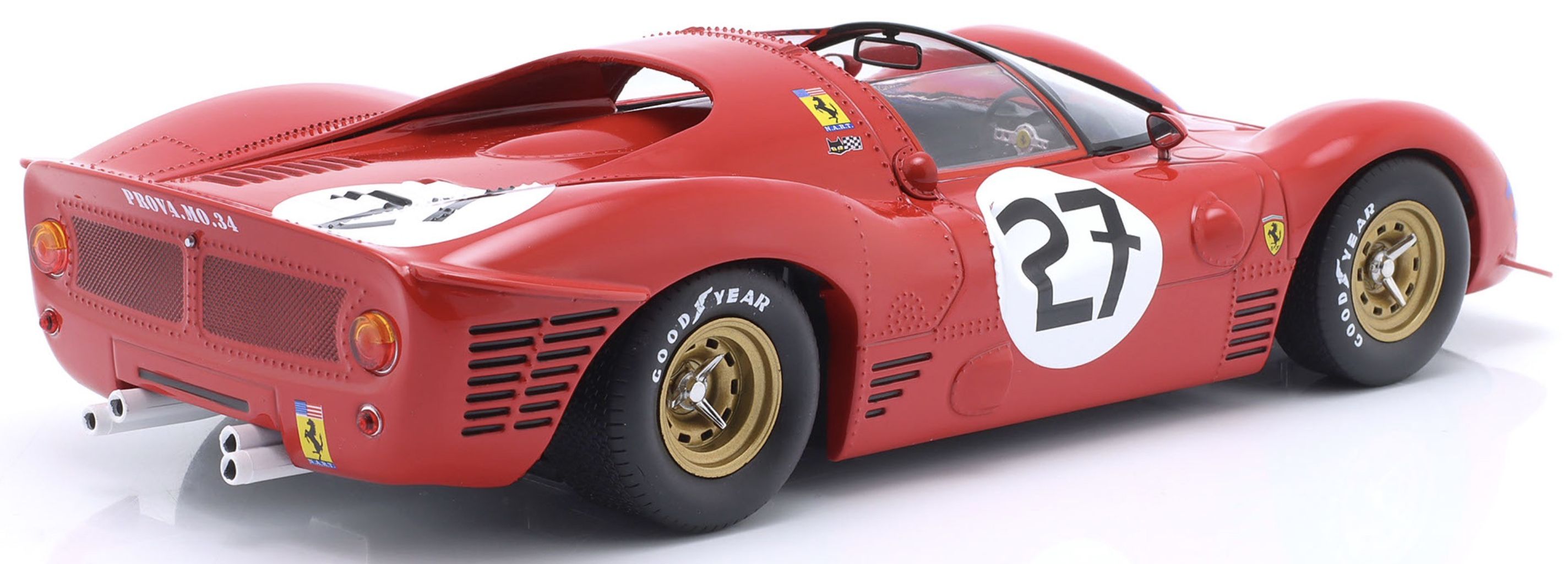 Ferrari 330 P3 4.0L V12 Spider Team N.A.R.T. North American Racing #27 Rodriguez/Ginther 24H Le Mans 1966 1:18 Werk83