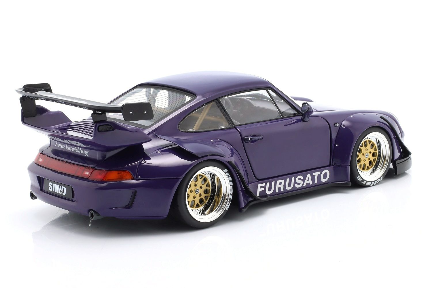 Porsche 911 (993) RWB Rauh-Welt Furusato Sidney Hoffmann purple 1:18 Werk83