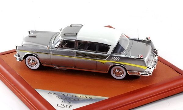Chrysler Imperial Crown Ghia Limousine 1956 Personal Car King Saud silver/white 1:43 CMF