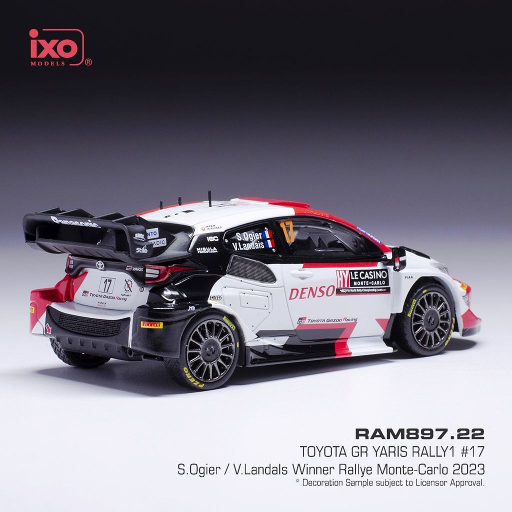 Toyota Yaris #17 Ogier/Landais WRC1 Rally Schweden 2023 1:43 Ixo Models