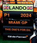 McLaren F1 Team MCL38 #4 L.Norris Winner Miami GP 2024 1:43 Spark