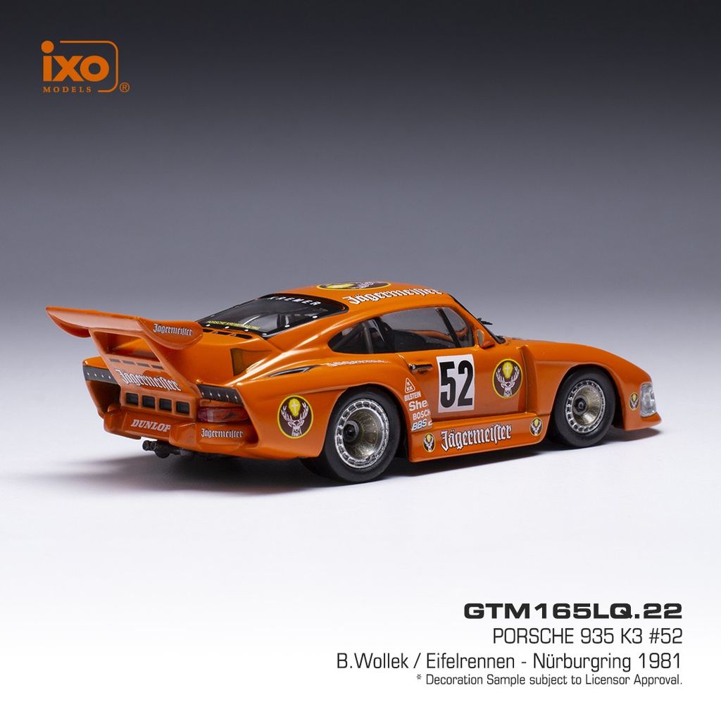 Porsche 935 K3 #52 B.Wollek Kremer Racing Jägermeister DRM Eifelrennen Nürburgring 1981 1:43 Ixo Models