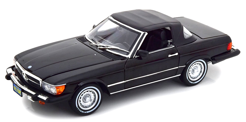 Mercedes-Benz SL R107 US Version American Gigolo 1979 black 1:18 Norev
