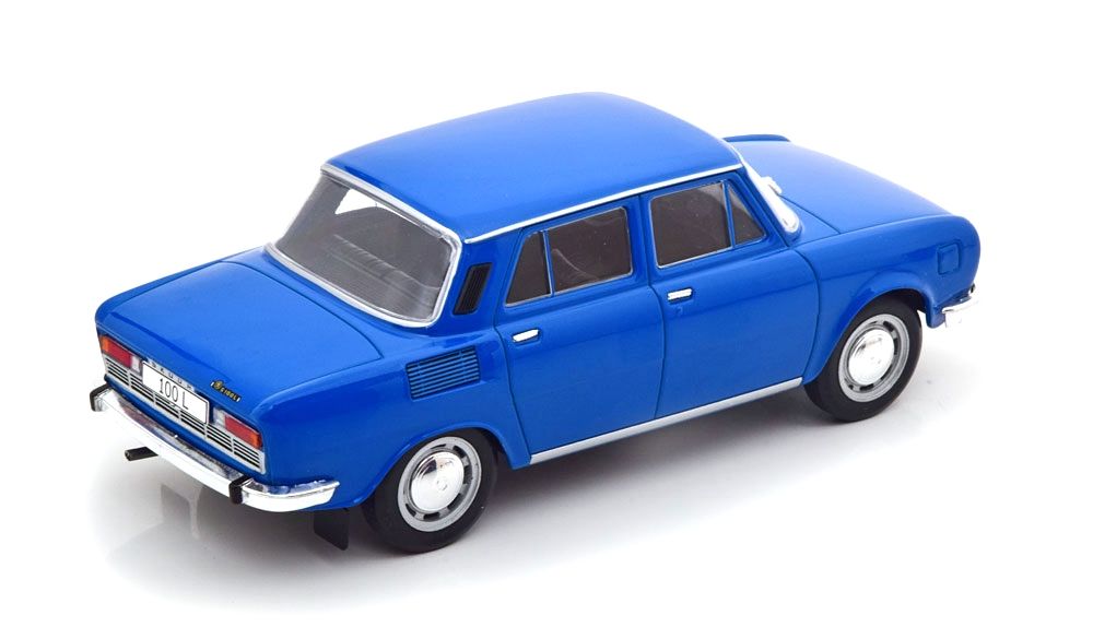 Škoda 100L 1974 blue 1:24 WhiteBox