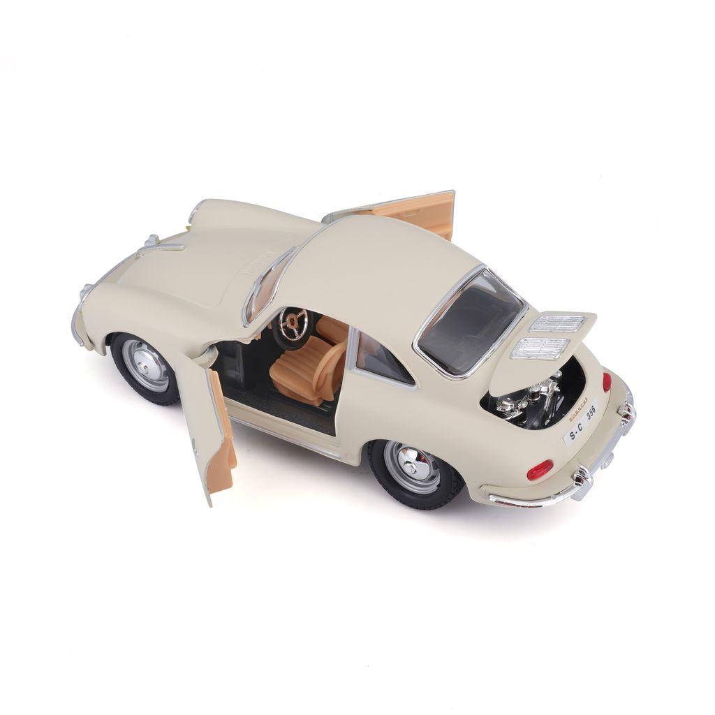 Porsche 356B Coupe 1961 white 1:24 Bburago