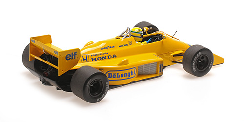 Lotus Honda 99T #12 Ayrton Senna 1st Win Monaco GP 1987 dirty version 1:18 Minichamps 