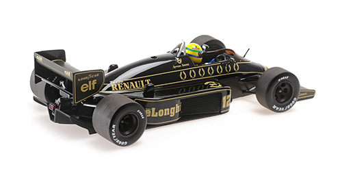 Lotus Renault 98T #12 Ayrton Senna 1986 dirty version 1:18 Minichamps 