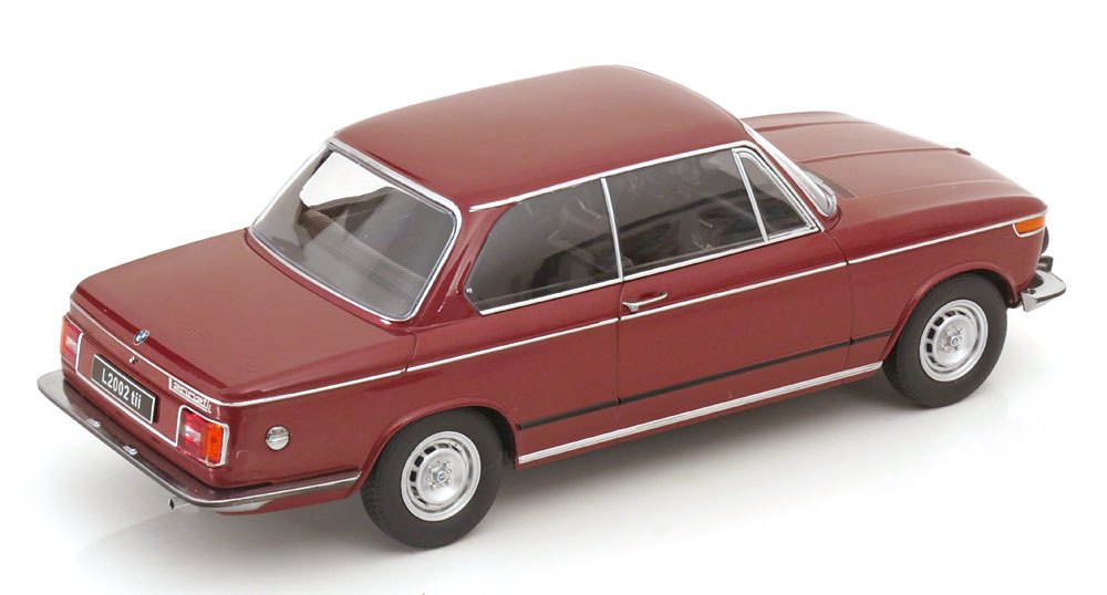 BMW L2002 tii 2.Series 1974 dark red metallic 1:18 KK Scale