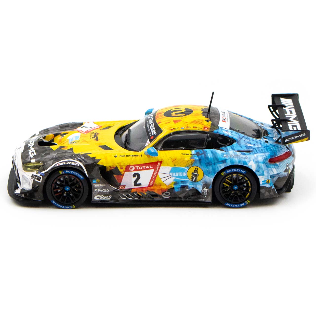 Mercedes AMG GT3 Evo #2 HRT 24h Race Nürburgring 2020 1:43 Ixo Models