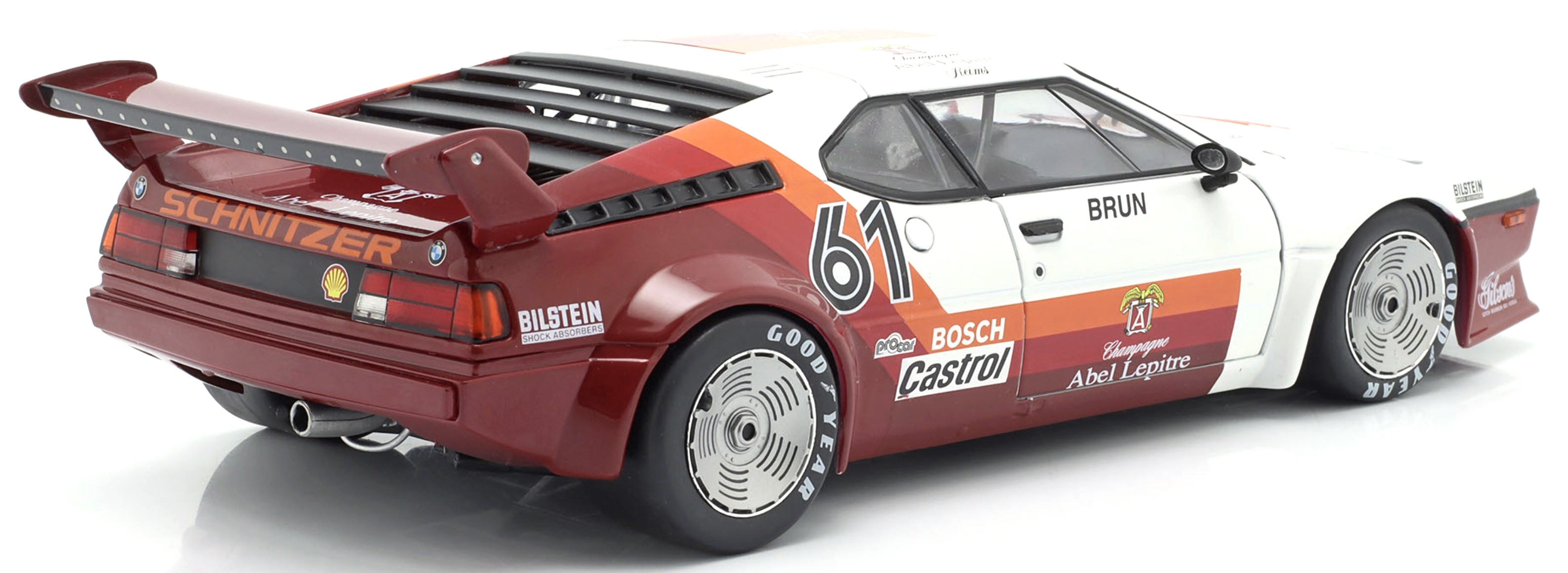 BMW M1 M88 3.5L #61 W.Brun Procar Series Monaco Race 1980 1:18 Werk83