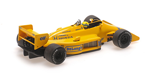 Lotus Honda 99T #12 A.Senna 1st Win Monaco GP 1987 - dirty version 1:43 Minichamps