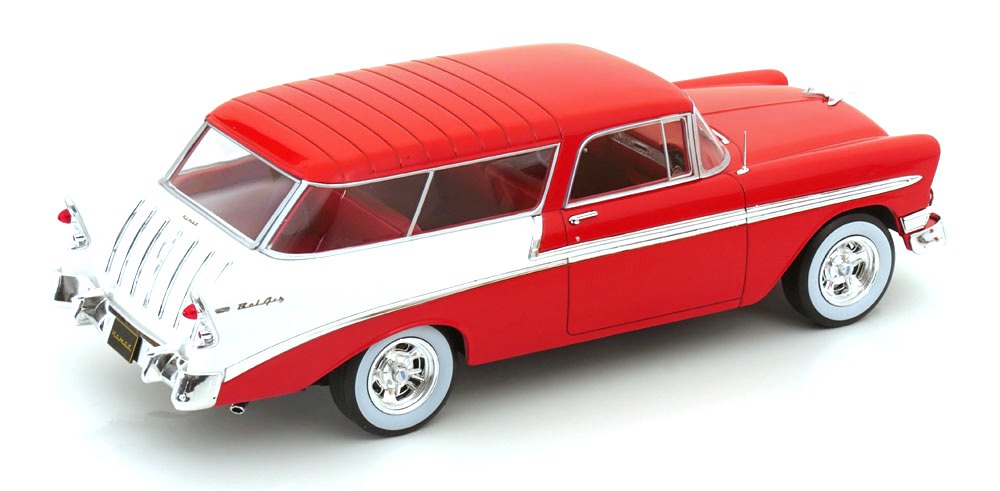 Chevrolet Bel Air Nomad SW Station Wagon Custom 1956 red/white 1:18 KK Scale