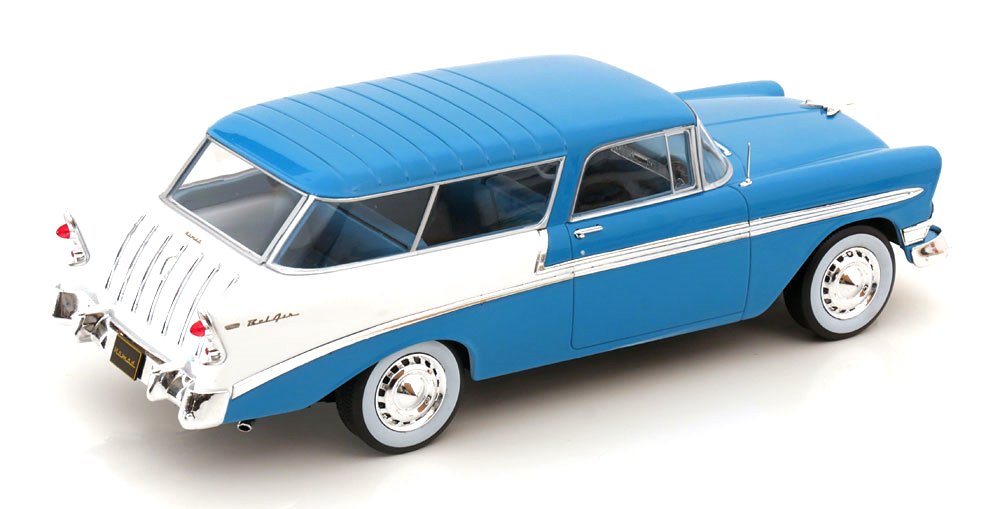 Chevrolet Bel Air Nomad SW Station Wagon 1956 blue/white 1:18 KK Scale