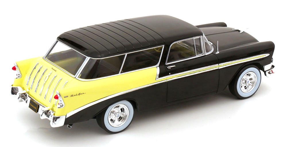 Chevrolet Bel Air Nomad SW Station Wagon Custom 1956 black/yellow 1:18 KK Scale