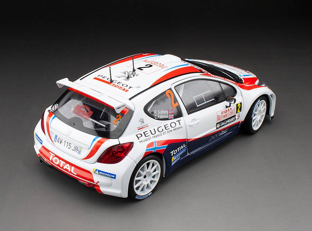 Peugeot 207 S2000 #2 P.Solberg/C.Patterson Rally Monte-Carlo 2011 1:18 Sun Star