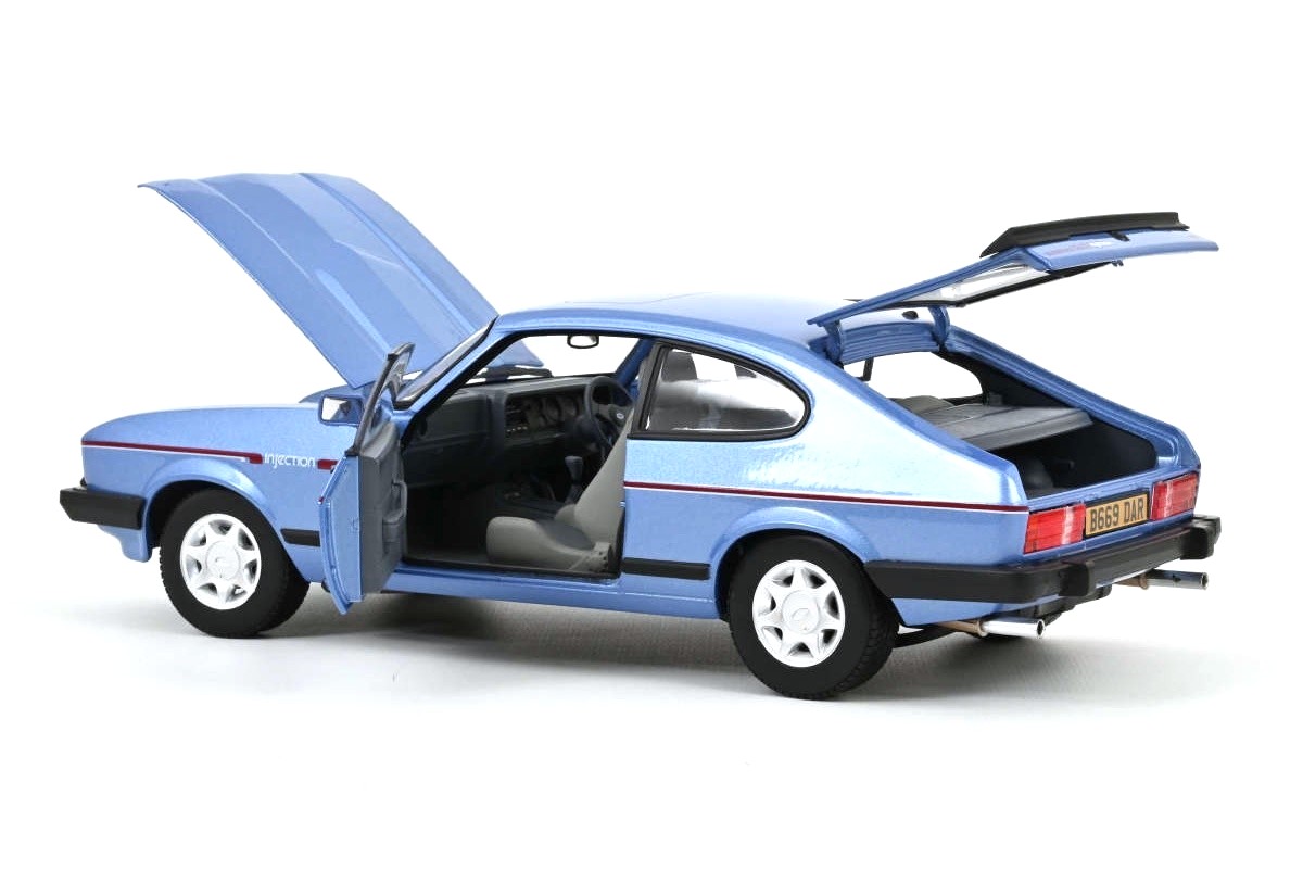 Ford Capri Mk.III 2.8 Injection RHD 1984 Paris blue metallic 1:18 Norev