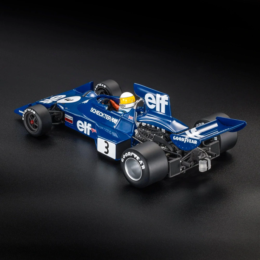 Tyrrell F1 Ford 007 Elf #3 J.Scheckter Winner GP Sweden 1974 with Driver Figure 1:18 GP Replicas