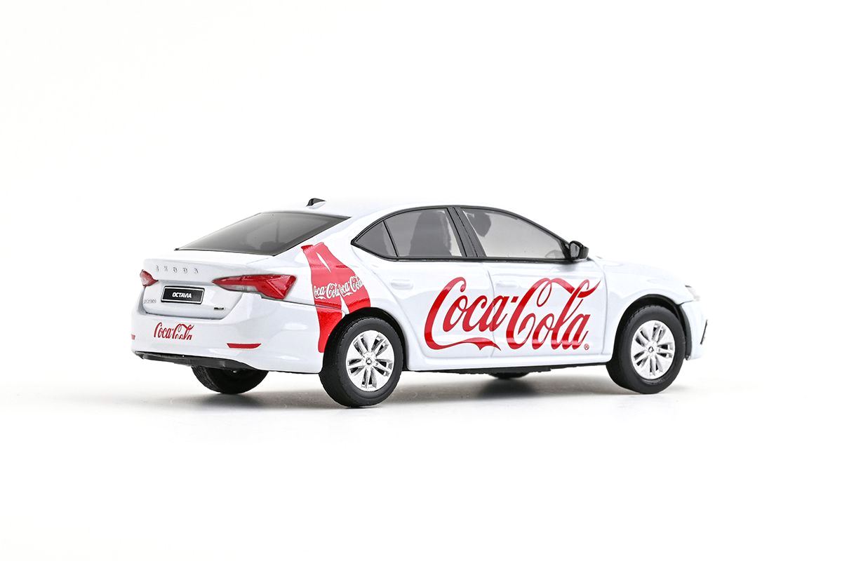 Škoda Octavia IV 2020 Coca-Cola červené nápisy 1:43 Abrex