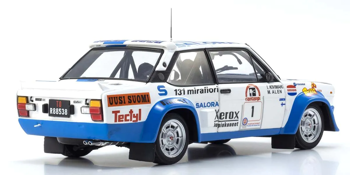 Fiat 131 Abarth #1 Alen/Kivimaki Winner Rally 1000 Lakes 1980 1:18 Kyosho