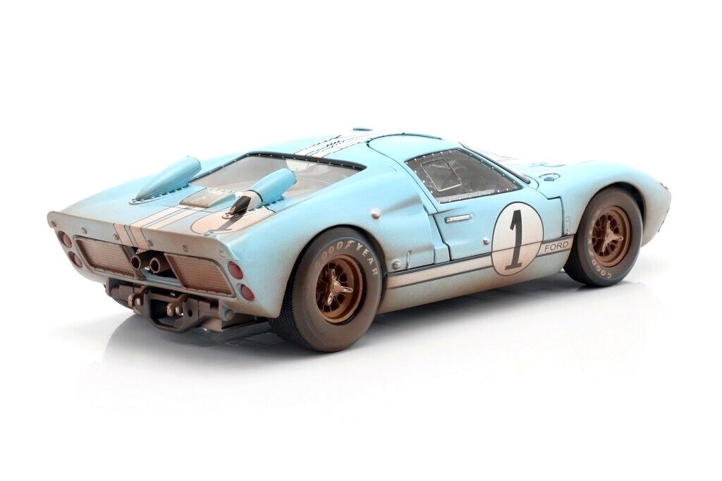 Ford GT40 MKII 7.0L V8 #1 Miles/Hulme 2nd 24H Le Mans 1966 dirty version 1:18 Shelby Collectibles