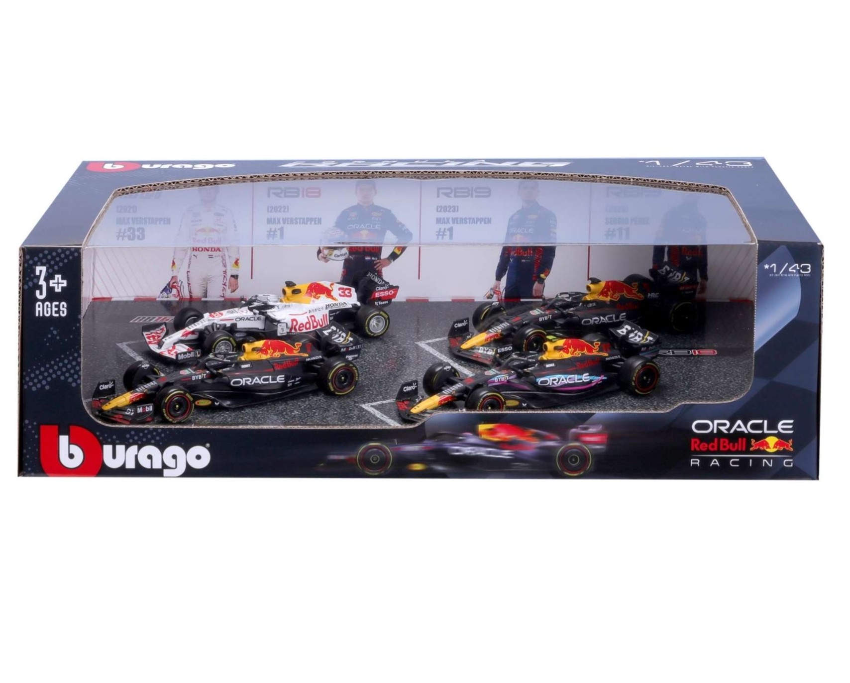 Set F1 4x Team Oracle Red Bull Racing #1 M.Verstappen 2023 -2024 1:43 Bburago