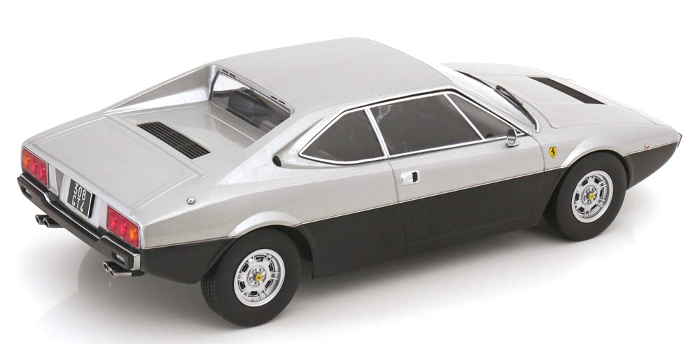 Ferrari Dino 308 GT4 1974 silver/black 1:18 KK Scale