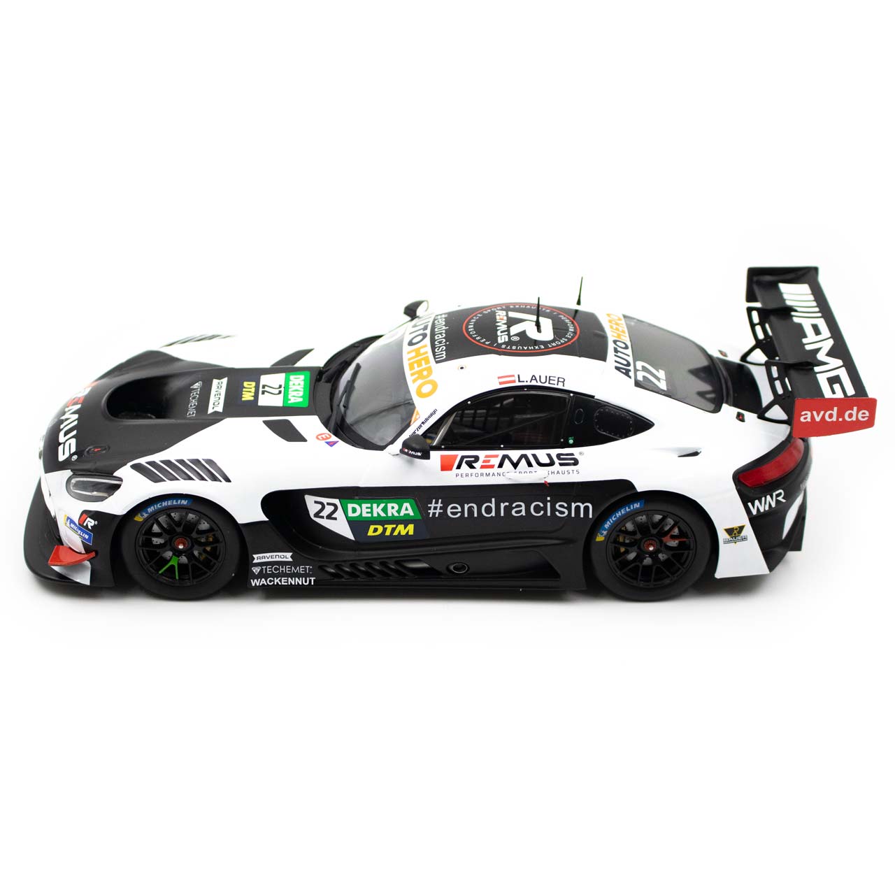 Mercedes-Benz AMG GT3 EVO Team Winward #22 L.Auer Winner Race 2 Assen DTM 2021 1:18 Ixo Models
