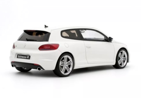 Volkswagen Scirocco 3 R Phase 1 2008 Candy White LB9A 1:18 OttOmobile