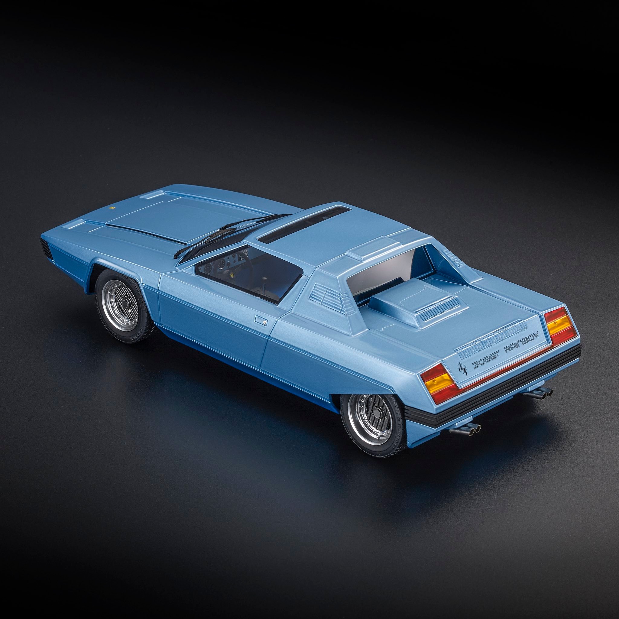 Ferrari 308 GT Bertone Rainbow 1976 light blue metallic 1:18 Top Marques Collectibles